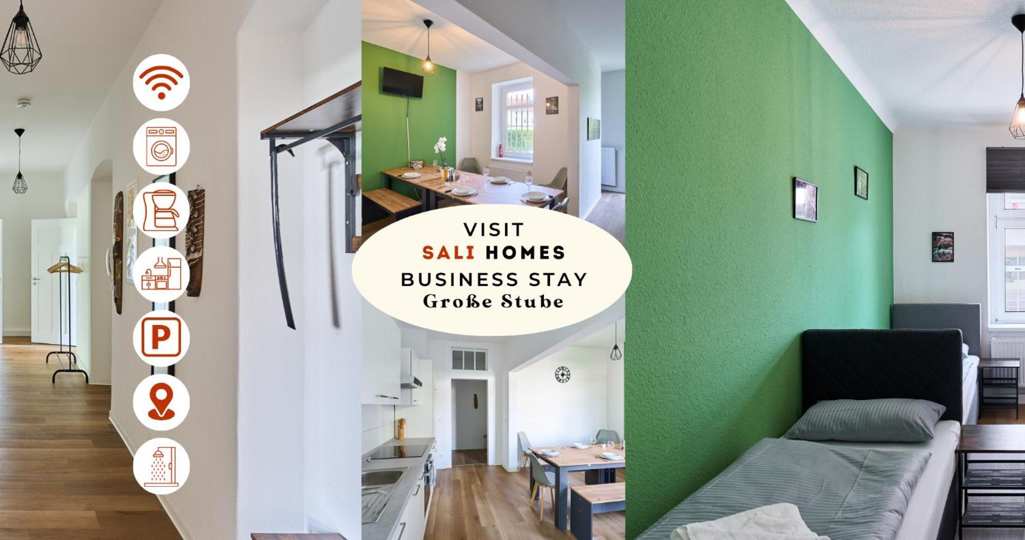 Sali-Homes Boarding Haus Monteur-Wohnungen Balkon Vollkueche Autobahnaehe Markranstädt Exterior foto
