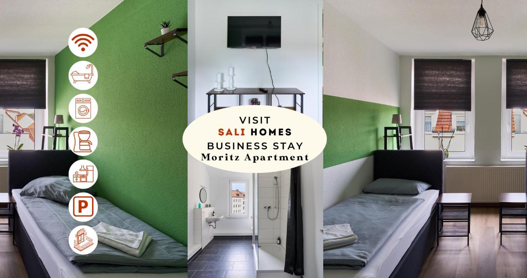 Sali-Homes Boarding Haus Monteur-Wohnungen Balkon Vollkueche Autobahnaehe Markranstädt Exterior foto